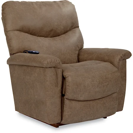 Casual Power Rocking Recliner w/ Headrest, Lumbar & USB Port